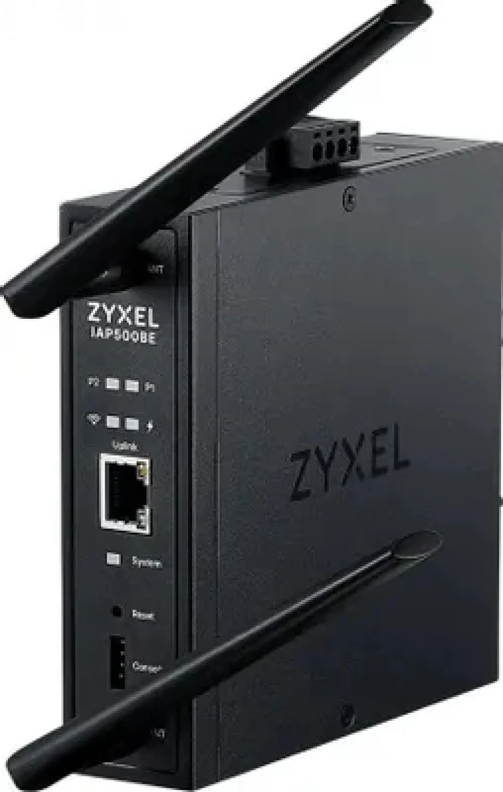 Точка доступа промышленная/ ZYXEL Wi-Fi 7 Industrial Access Point Zyxel NebulaFlex Pro IAP500BE, 802.11be (BE5100), MU-MIMO 2x2+2x2, external antennas (included), 1xLAN 2.5GE, PoE or dual power DC-i