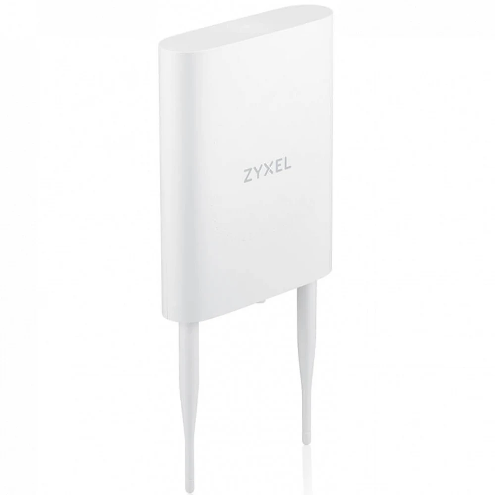 Точка доступа/ Zyxel Zyxel NebulaFlex NWA55AXE hybrid outdoor access point, 802.11a / b / g / n / ac / ax (2.4 and 5 GHz), external 2x2 antennas (included), up to 575 + 1200 Mbps, 1xLAN GE, anti- 4G