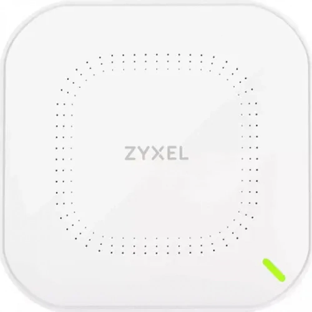 Точка доступа/ Zyxel NebulaFlex NWA90AX Hybrid Access Point, WiFi 6, 802.11a/b/g/n/ac/ax (2.4 & 5 GHz), MU-MIMO, 2x2 antennas, up to 575+1200 Mbps, 1xLAN GE, PoE , 4G/5G protection, PSU included