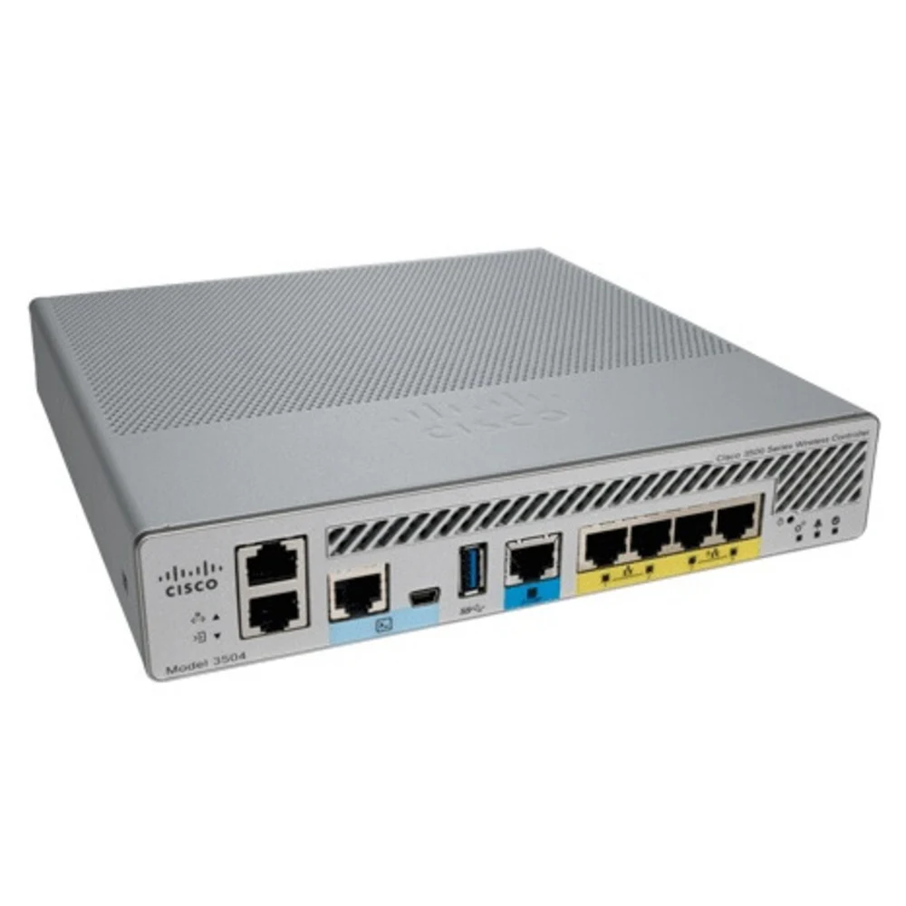Контроллер беспроводной сети Cisco Air 3504 с технологией Cisco Multigigabit Ethernet, оптимизированный для производительности 802.11ac Wave 2.