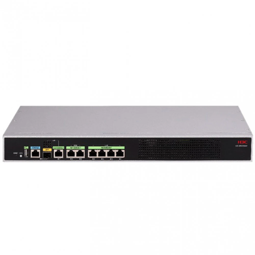 Контроллер беспроводного доступа, H3C, EWP-WSG1840X, 4 порта LAN 10/100/1000M,1 порт SFP+ 10G, 2 порта WAN 10/100/1000M, Пропускная способность беспроводной сети 4 Гбит/с, AC 100~240 В, '0°C ~ +45°C