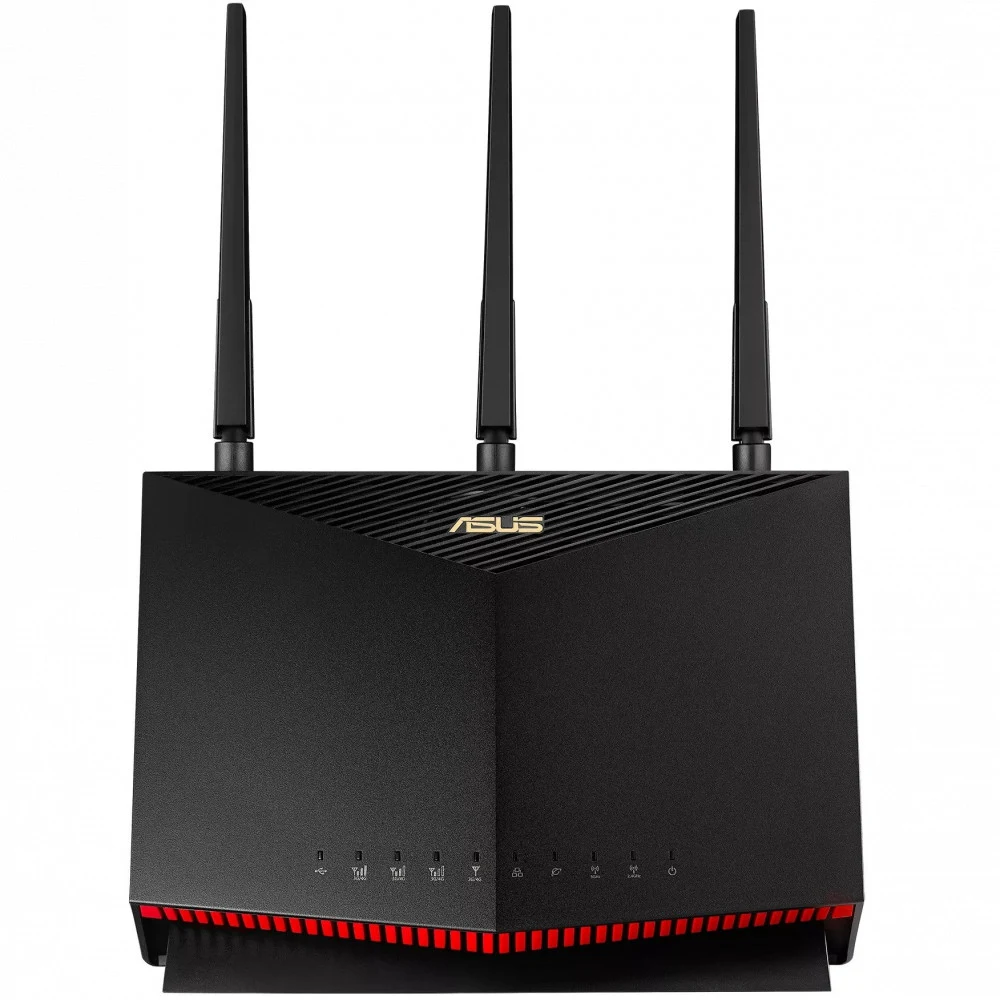 Сетевой маршрутизатор со встроенной беспроводной точкой доступа, ASUS, 4G-AC86U, 802.11a/b/g/n/ac, Wi-Fi5 AC2600, 1xWAN + 4xLAN 10/100/1000Mbps, 1xUSB2.0, LTE Cat.12: D600Mbps/U150Mbps, nano-SIM, 2