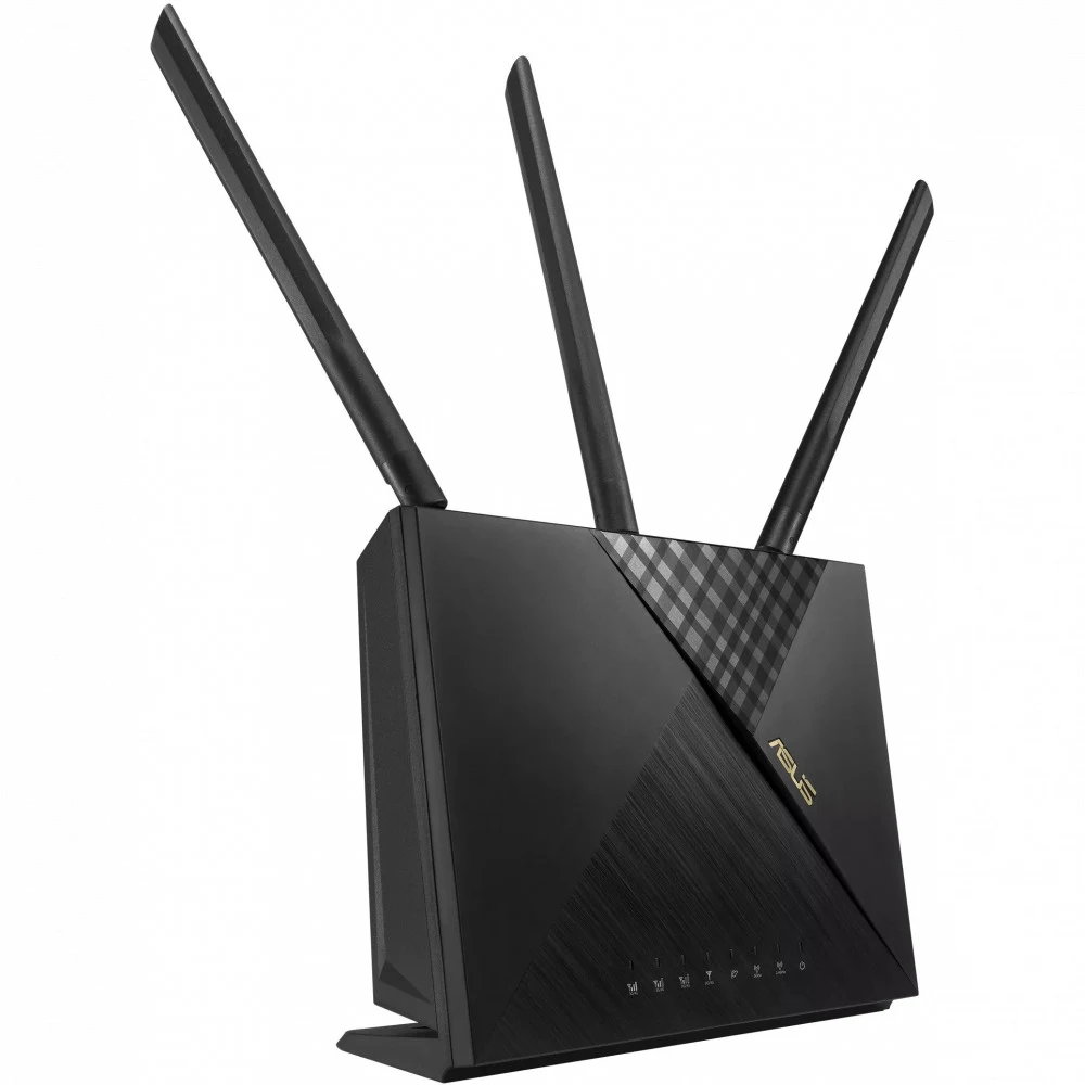 Сетевой маршрутизатор со встроенной беспроводной точкой доступа, ASUS, 4G-AX56, 802.11/n/ac/ax, AX1800, 1 порт 10/100/1000M WAN , 4 порта 10/100/1000M LAN, 1 порт Nano SIM