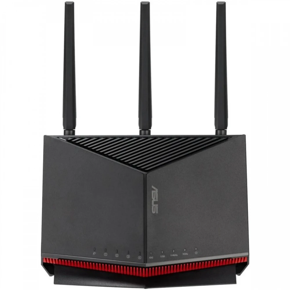 Маршрутизатор ASUS RT-BE86U, Wi-Fi 7 BE6800, 1x10G WAN/LAN, 1 x 2.5G for WAN/LAN, 3 x 2.5G LAN, 1xUSB 3.2, 1xUSB 2.0 (RT-BE86U)