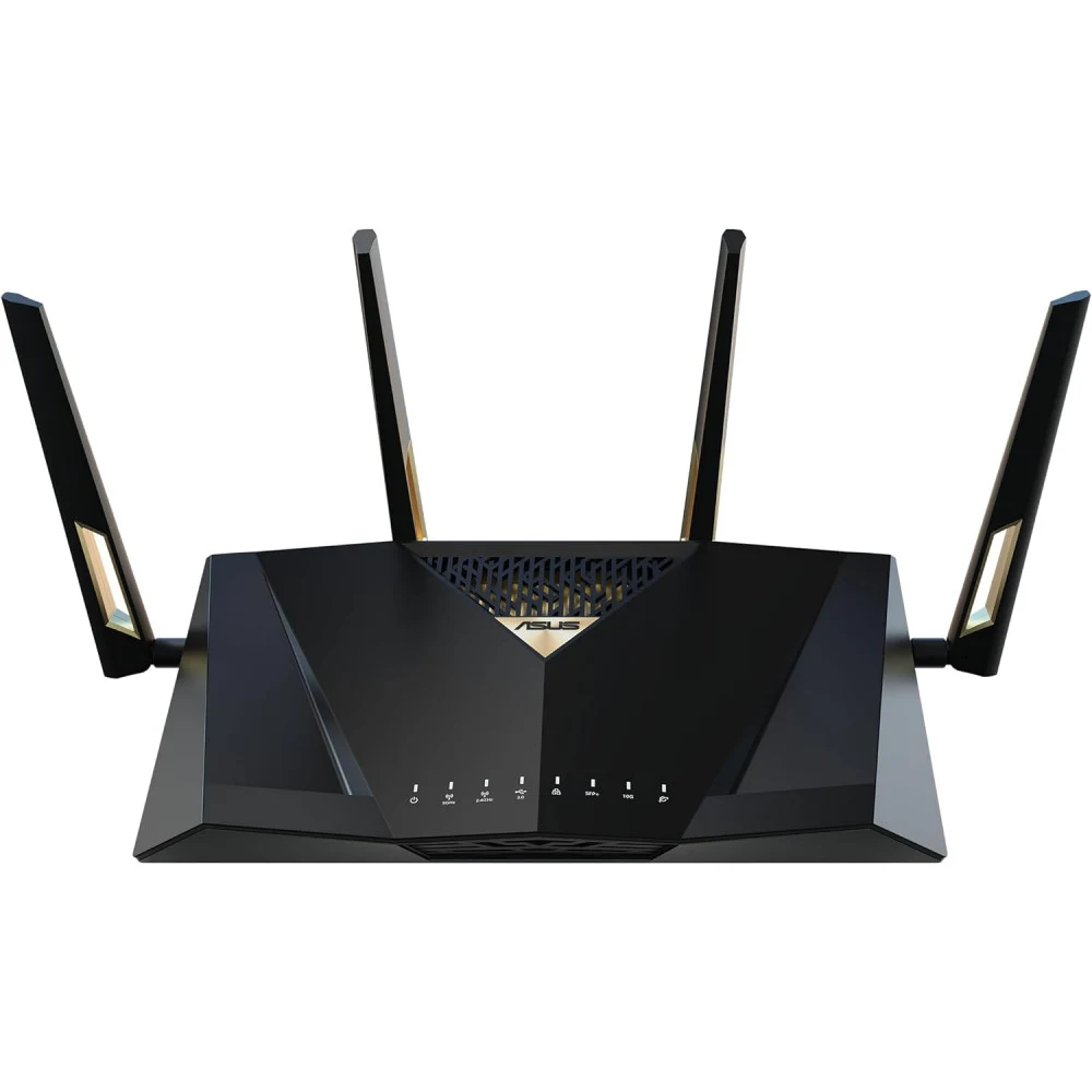 Маршрутизатор Asus RT-BE88U, 5764 + 1376 Мбит/с, 802.11(a/b/g/n/ac/ax/be),2.4+5GHz,1xWAN,8xLAN,1xUSB