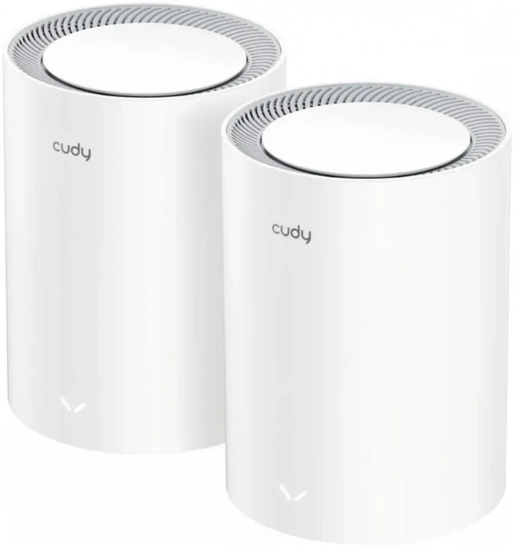 Маршрутизатор CUDY BE3600 Wi-Fi 7 Mesh Solution Gigabit Dual Band 2-Pack, Chipset Broadcom, 802.11be/ax/ac/a/b/g/n, 2882Mbps at 5GHz + 688Mbps at 2.4GHz, 3 x 10/100/1000Mbps Ports, Internal antennas