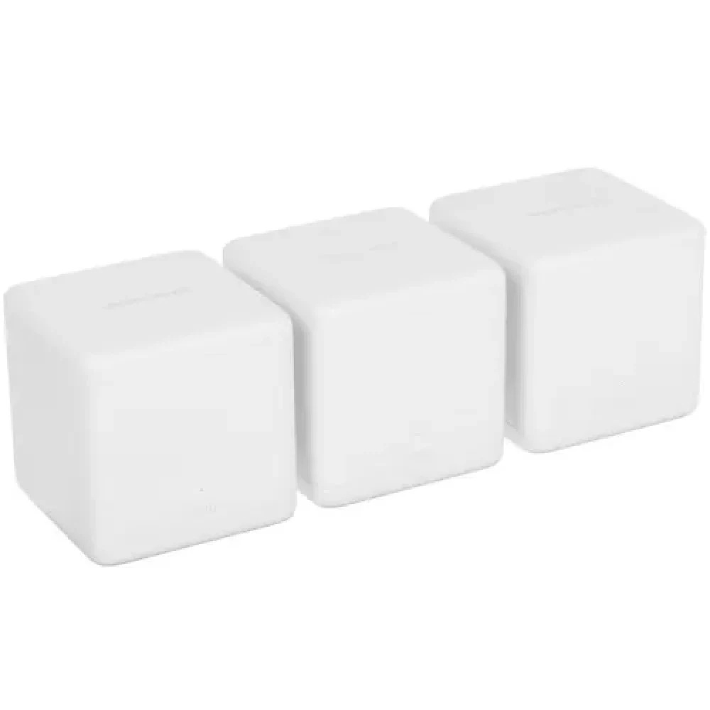 MERCUSYS AC1300 Домашняя Mesh Wi-Fi система, до 400 Мбит/с на 2,4 ГГц + до 867 Мбит/с на 5 ГГц, 2 встроенные антенны, по 2 гигабитных порта на каждом устройстве (автоопределение WAN/LAN),3 шт.