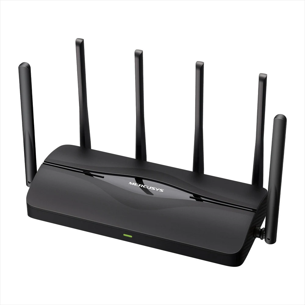 Mercusys MR37BE Двухдиапазонный роутер Wi-Fi 7 BE6500, 2,4/5 ГГц, до 6448 Мбит/с, WAN 1x2,5Гбит/с, LAN 1x2,5Гбит/с