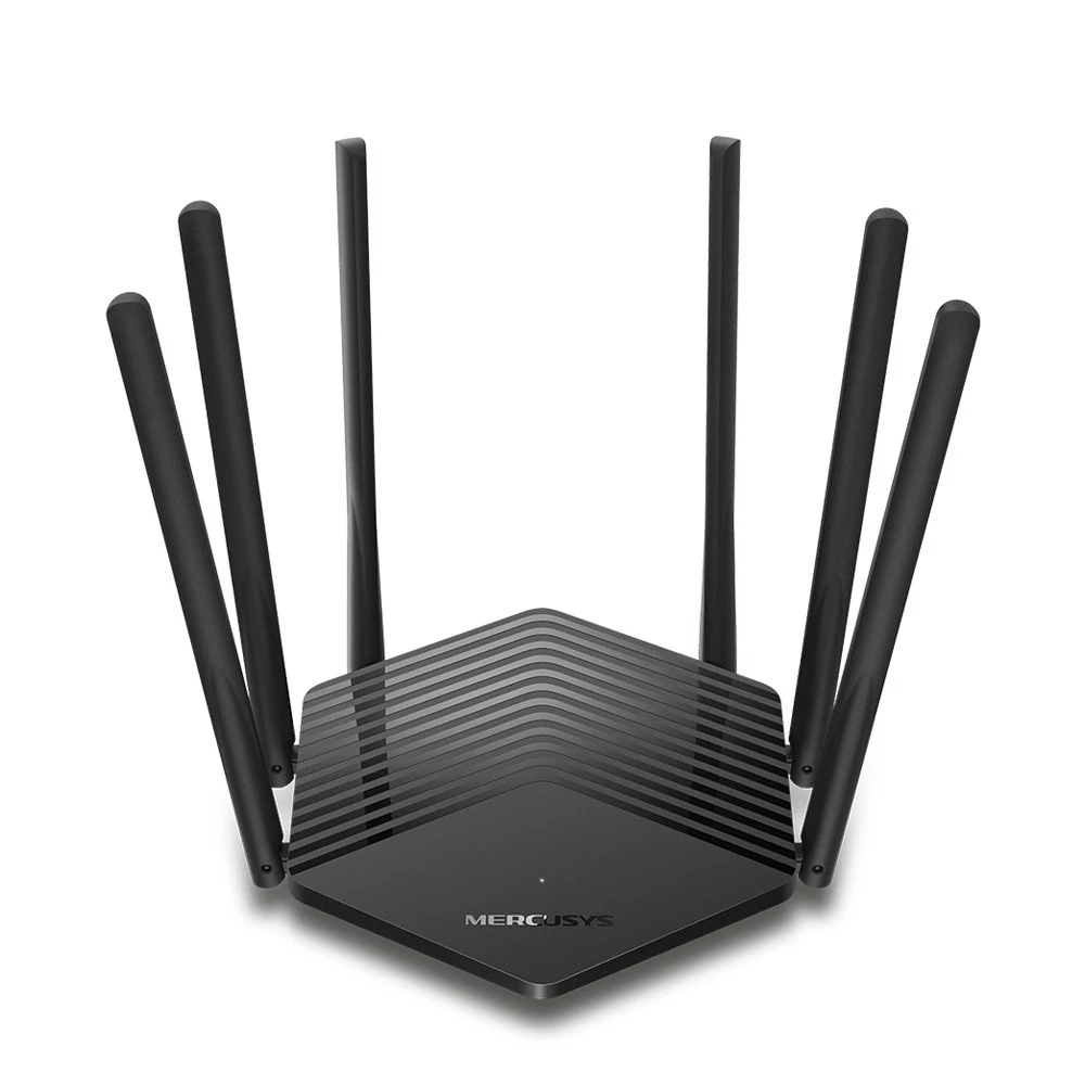 Маршрутизатор беспроводной AC1900 GbE Mercusys MR50G Двухдиапазонный гигабитный Wi‑Fi роутер 1300 Mbps на частоте 5ГГц + 600Mbps на частоте 2,4ГГц, 802.11ac/a/b/g/n 2 порта LAN 10/100/1000 Мбит/с, 1