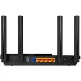 AX3000 Dual-Band Wi-Fi 6 RouterSPEED: 574 Mbps at 2.4 GHz + 2402 Mbps at 5 GHz SPEC: 4× Antennas, 1× Gigabit WAN Port + 4× Gigabit LAN Ports, USB 3.0 Port, 1024-QAM, OFDMA, HE160FEATURE: Tether App,
