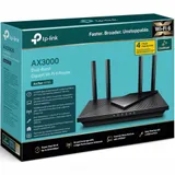 AX3000 Dual-Band Wi-Fi 6 RouterSPEED: 574 Mbps at 2.4 GHz + 2402 Mbps at 5 GHz SPEC: 4× Antennas, 1× Gigabit WAN Port + 4× Gigabit LAN Ports, USB 3.0 Port, 1024-QAM, OFDMA, HE160FEATURE: Tether App,