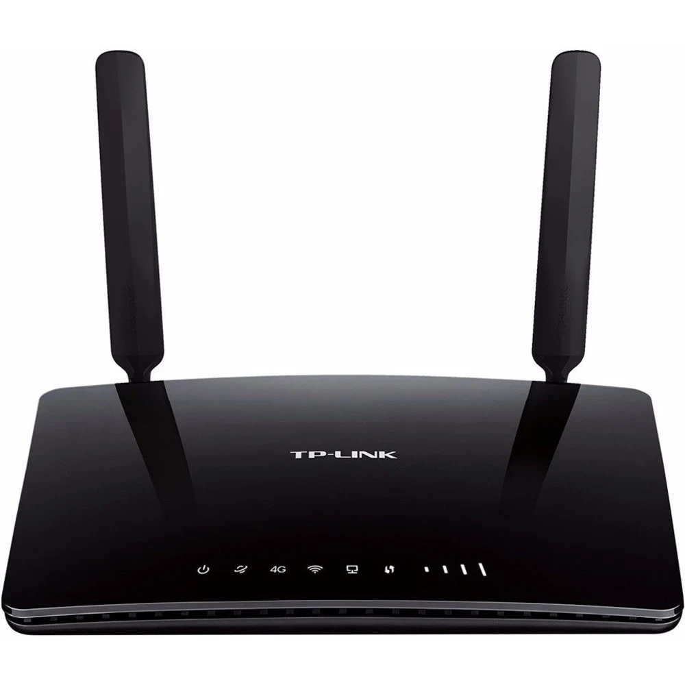 Маршрутизатор, TP-Link, Archer MR200, до 150 Мбит/с, 3 порта LAN 10/100 Мбит/с, 1 порт LAN/WAN 10/100 Мбит/с, 1 слот для micro SIM-карты - Общий доступ к сети 4G LTE для множества Wi-Fi устройств -