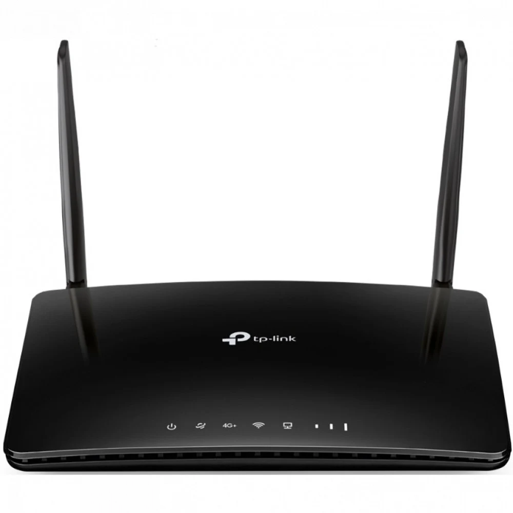 Маршрутизатор 4G+ LTE Cat6 беспроводной AC1200 GbE TP-Link Archer MR500 &lt 3 порта LAN GbE, 1 порт LAN/WAN GbE, 1 слот для карты nano-SIM, 2 съёмные внешние антенны 4G LTE (SMA), 300 Mbps на 2,4GHz