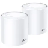 Домашняя Mesh Wi-Fi система GbE AX5400 Tp-Link Deco X60 (2 устройства) <Бесшовный роуминг, Wi-Fi 6, 5 ГГц: до 4804 Мбит/с (802.11ax), 2,4 ГГц: до 574 Мбит/с (802.11ax), 802.11ax/ac/a/b/g/n, 2 гигаби