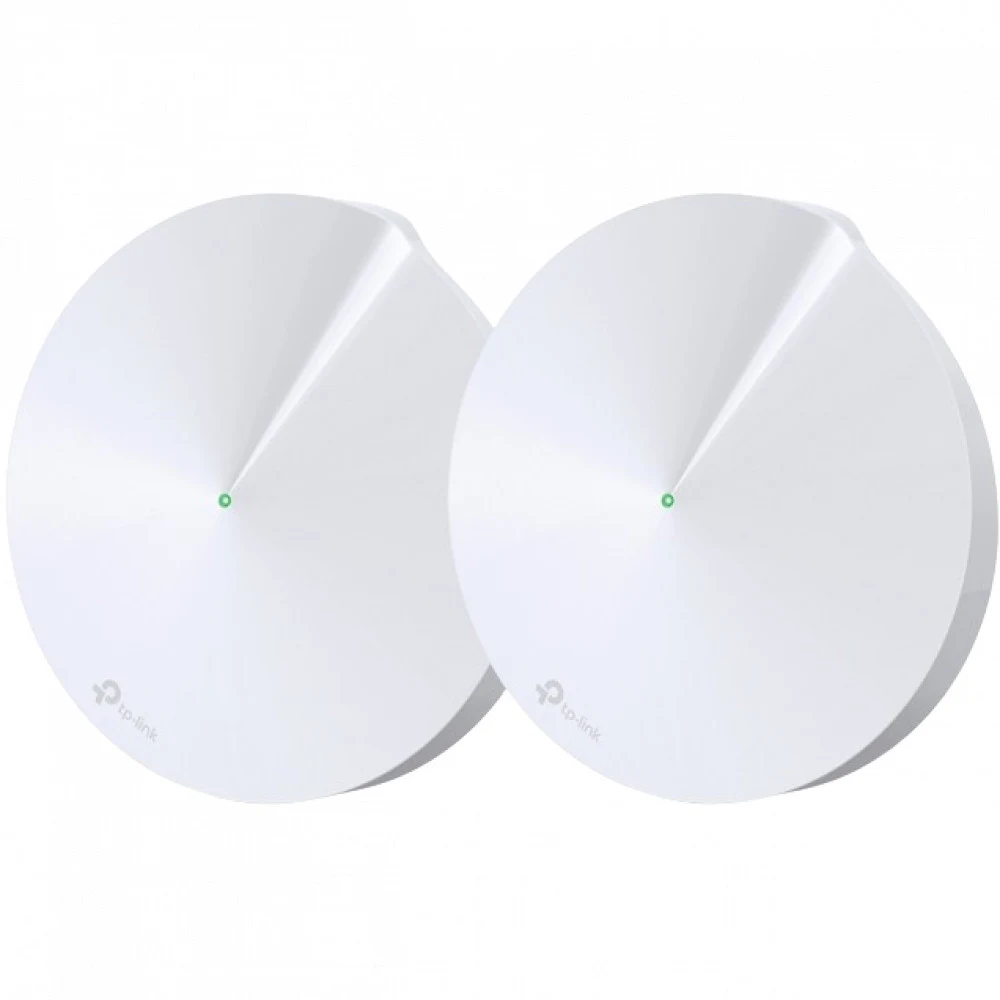 TP-Link Deco M5(2-pack), AC1300 Домашняя Mesh Wi-Fi система, 2 устройства, до 400 Мбит/с на 2,4 ГГц + до 867 Мбит/с на 5 ГГц, 4 встр. антенны, 2 гиг. порта (автоопределение WAN/LAN)