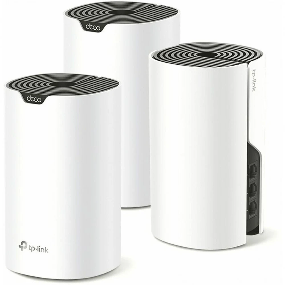 AC1900 Whole Home Mesh Wi-Fi SystemSPEED: 600 Mbps at 2.4 GHz +1300 Mbps at 5 GHzSEPC: 3× Internal Antennas, 3× Gigabit Ports (WAN/LAN auto-sensing)FEATURE: Deco App, Router/AP Mode, IPv6, IPTV, Par