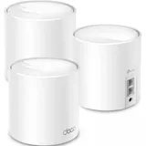 Домашняя Mesh Wi-Fi система GbE AX1500 Tp-Link Deco X10 (3 устройства) Бесшовный роуминг, Wi-Fi 6, 5 ГГц: до 1201 Мбит/с (802.11ax), 2,4 ГГц: до 300 Мбит/с (802.11ax), 802.11ax/ac/a/b/g/n, 2 гигабит