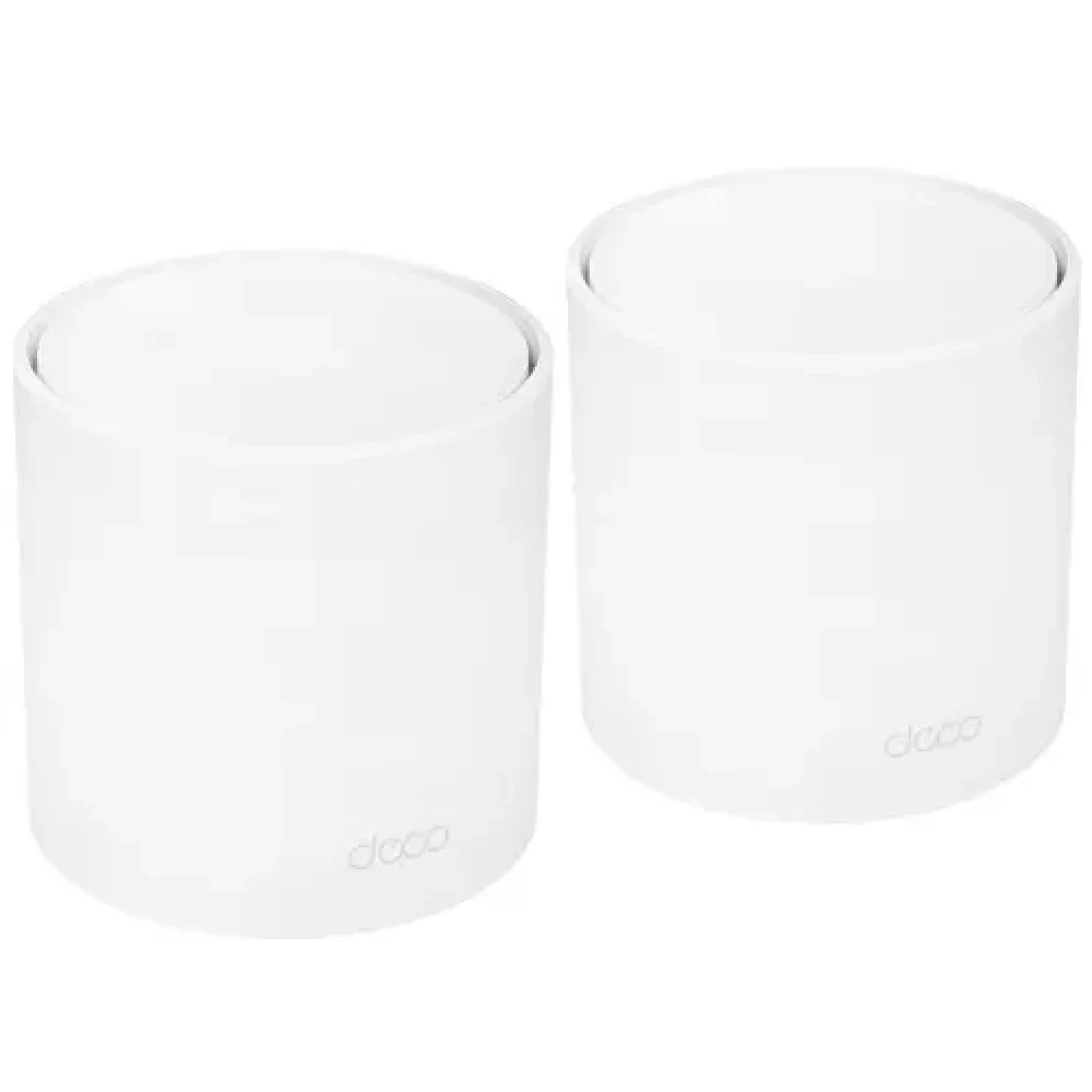 Домашняя Mesh Wi-Fi система GbE AX1500 Tp-Link Deco X1500 (2 устройства) &lt Бесшовный роуминг, Wi-Fi 6, 5 ГГц: до 1201 Мбит/с (802.11ax), 2,4 ГГц: до 300 Мбит/с (802.11ax), 802.11ax/ac/a/b/g/n, 2 г