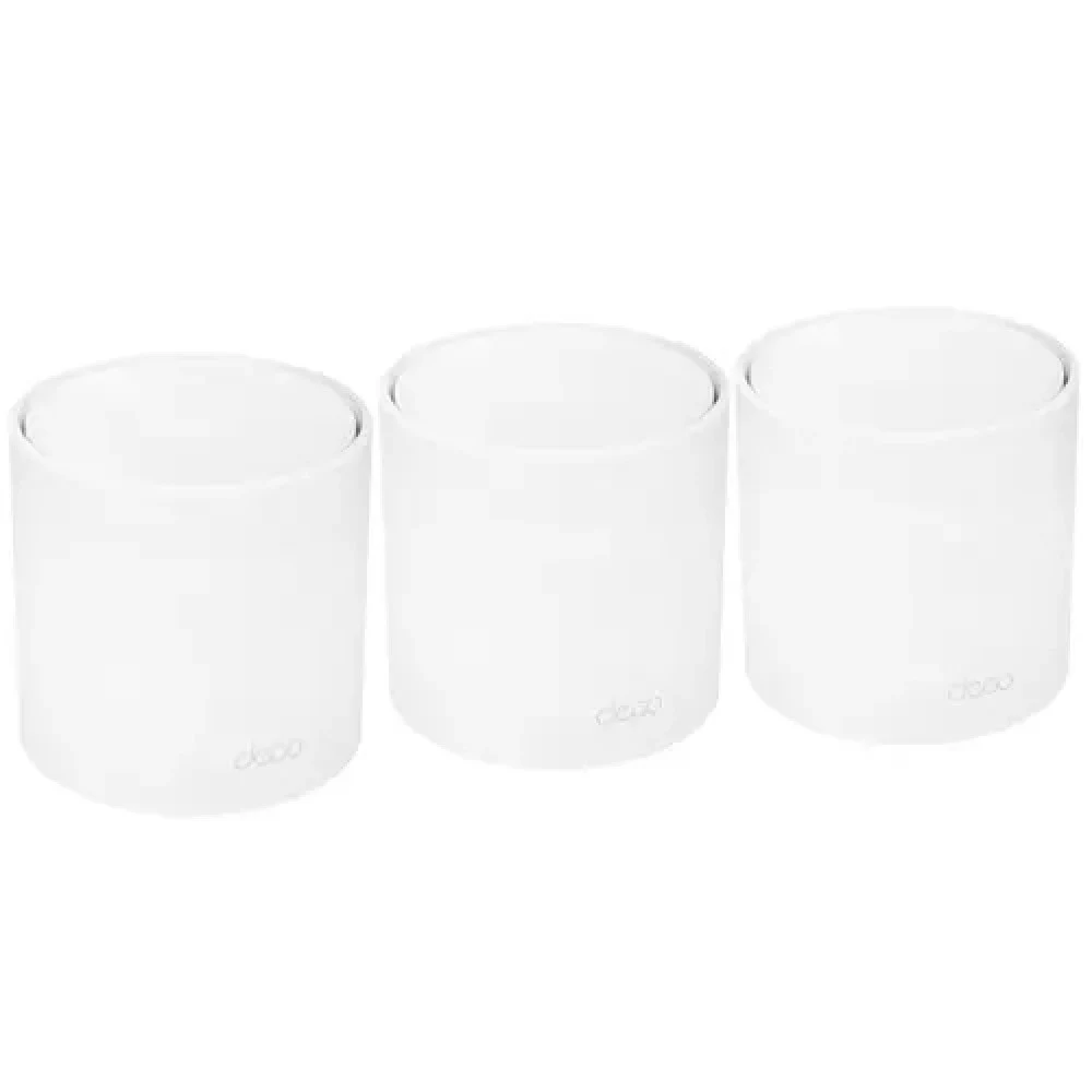 Домашняя Mesh Wi-Fi система GbE AX1500 Tp-Link Deco X1500 (3 устройства) &lt Бесшовный роуминг, Wi-Fi 6, 5 ГГц: до 1201 Мбит/с (802.11ax), 2,4 ГГц: до 300 Мбит/с (802.11ax), 802.11ax/ac/a/b/g/n, 2 г