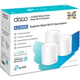 Домашняя Mesh Wi-Fi система GbE AX3000 Tp-Link Deco X50 (3 устройства) Бесшовный роуминг, Wi-Fi 6, 5 ГГц: до 2402 Мбит/с (802.11ax), 2,4 ГГц: до 574 Мбит/с (802.11ax), 802.11ax/ac/a/b/g/n, 3 гигабит