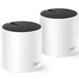 Домашняя Mesh Wi-Fi система GbE AX3000 Tp-Link Deco X55 (2 устройства) Бесшовный роуминг, Wi-Fi 6, 5 ГГц: до 2402 Мбит/с (802.11ax), 2,4 ГГц: до 574 Мбит/с (802.11ax), 802.11ax/ac/a/b/g/n, 3 гигабит
