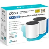 Домашняя Mesh Wi-Fi система GbE AX3000 Tp-Link Deco X55 (2 устройства) Бесшовный роуминг, Wi-Fi 6, 5 ГГц: до 2402 Мбит/с (802.11ax), 2,4 ГГц: до 574 Мбит/с (802.11ax), 802.11ax/ac/a/b/g/n, 3 гигабит