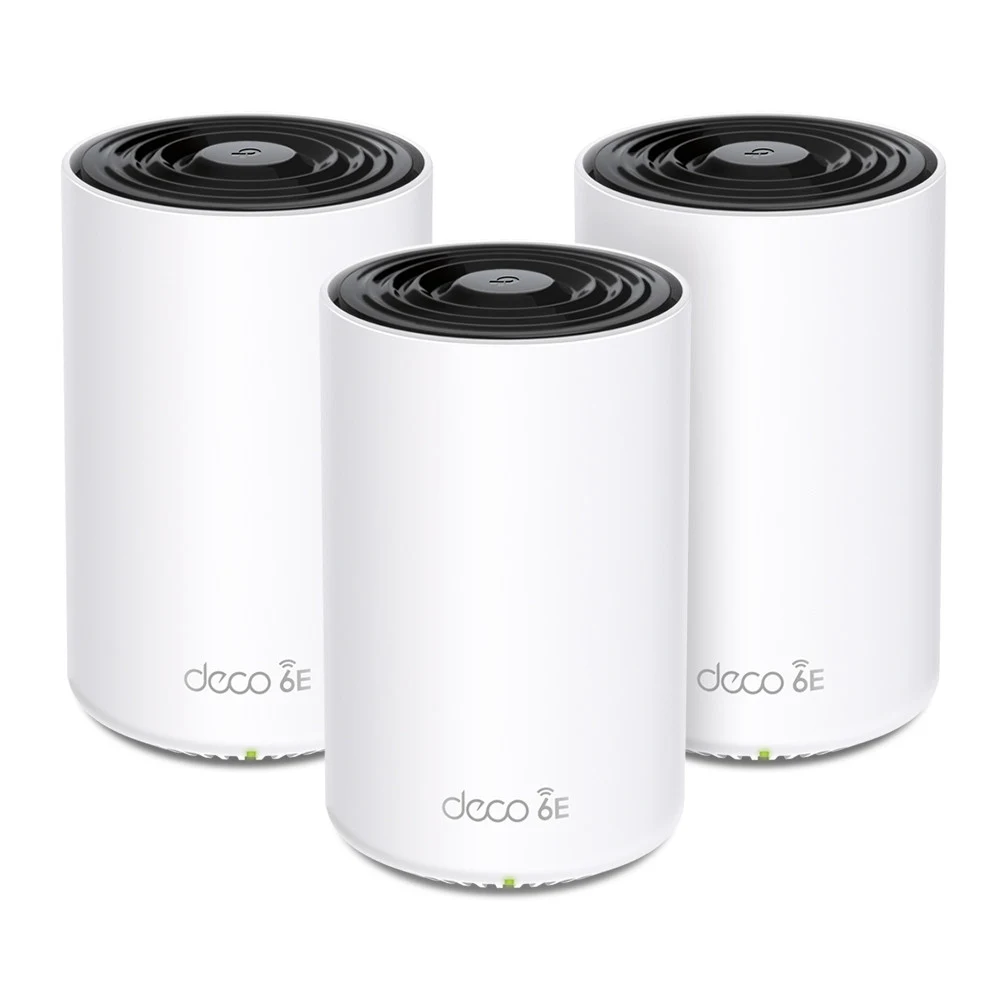 Бесшовный Mesh роутер TP-Link Deco XE75 (DECO XE75(3-PACK)) AXE5400 10/100/1000BASE-TX белый (упак.:3шт)