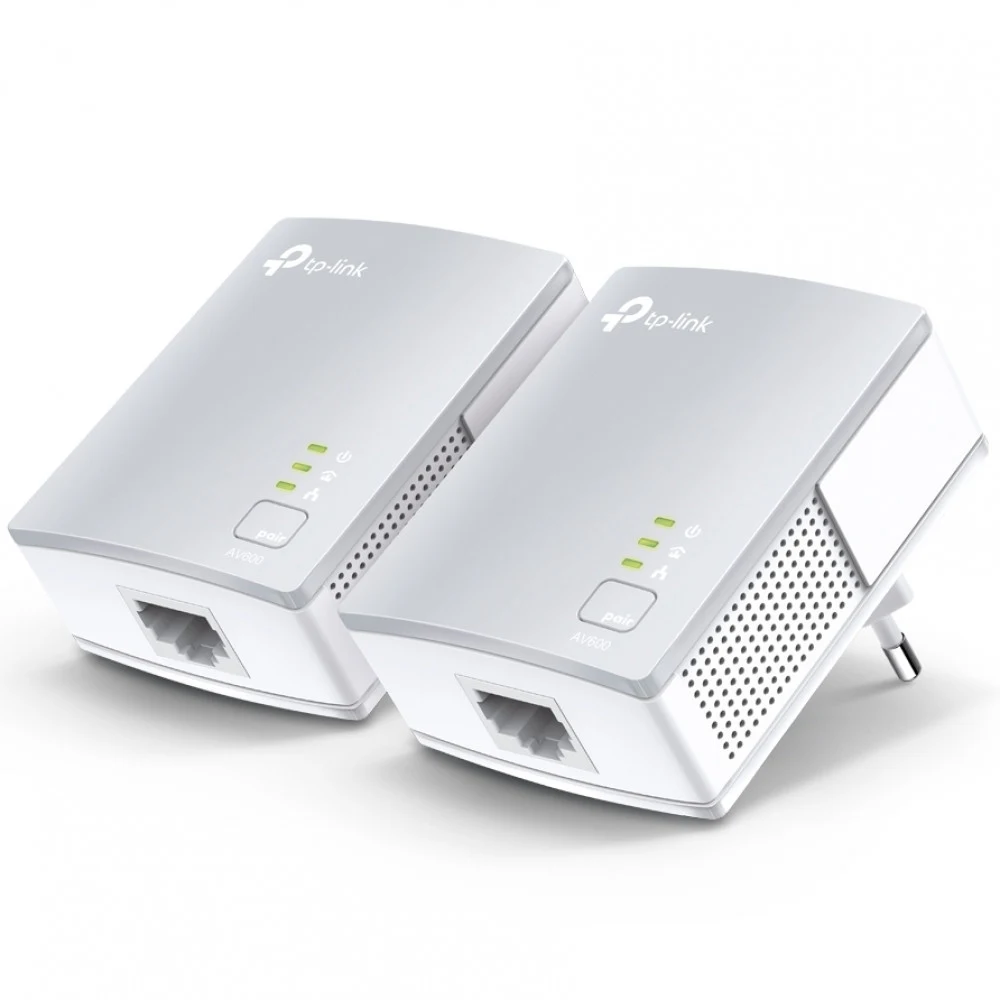 Сетевой адаптер Powerline Tp-Link TL-PA4010KIT(EU) &lt AV500 Nano Starter Kit, до 500Mbps, HomePlug AV, Ethernet Port 10/100Mbps&gt