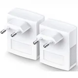 Сетевой адаптер Powerline Tp-Link TL-PA7017 KIT <AV1000 комплект 2-портовых гигабитных адаптеров Powerline, скорость передачи данных по электросети до 1000 Мбит/с, 1порт GbE, поддержка HomePlug AV2,