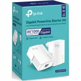 Сетевой адаптер Powerline Tp-Link TL-PA7017 KIT <AV1000 комплект 2-портовых гигабитных адаптеров Powerline, скорость передачи данных по электросети до 1000 Мбит/с, 1порт GbE, поддержка HomePlug AV2,