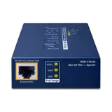 Инжектор/PLANET POE-176-95 Single-Port 10Gbps 802.3bt PoE++ Injector (95 Watts, 802.3bt Type-4, PoH, force mode support, PoE Usage LED, 10/100/1G/2.5G/5G/10Gbps Data rate) -w/external 54V 130W AC po