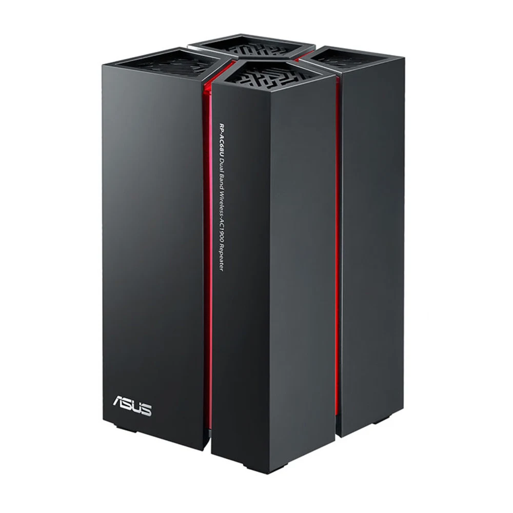 Усилитель сигнала Asus RP-AC68U, 1900 Мбит/с(802.11a/b/g/n/ac), 2.4/5GHz, 5xLAN 10/100/1000, USB 3.0