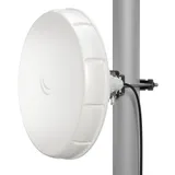 MikroTik Wireless Wire nRAY (Pair of preconfigured LHGG-60ad devices for 60Ghz link (60GHz antenna, 802.11ad wireless, two core 1.2GHz CPU, 256MB RAM, 1x Gigabit LAN, RouterOS L3, POE, PSU) for 1Gbp