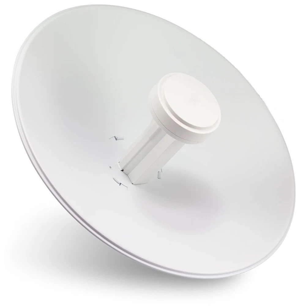 Ubiquiti airMAX PowerBeam M5 300, 5 GHz, 22 dBi bridge with 150+ Mbps throughput, 3+ km link range, 1 x 10/100 MbE port, 24V, 0.5A PoE adapter(Included), Pole mount kit(Included), Wind survivability