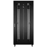 Cabeus ND-05C-42U80/100-BK Шкаф монтажный 19" напольный для распр. и серверного оборудования 42U 800x1000x2055mm (ШхГхВ) передняя и задняя перфорир. двери