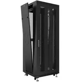 Cabeus ND-05C-42U80/100-BK Шкаф монтажный 19" напольный для распр. и серверного оборудования 42U 800x1000x2055mm (ШхГхВ) передняя и задняя перфорир. двери