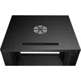 Cabeus WSC-05D-9U55/45 Шкаф телекоммуникационный настенный 19" 9U, серия LIGHT разборный, дверь стекло, цвет серый