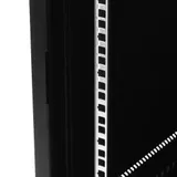 Шкаф коммутационный Hyperline (TWB-0966-SR-RAL9004) настенный 9U 600x600мм пер.дв.стал.лист 2 бок.пан. 60кг черный 500мм IP20 сталь