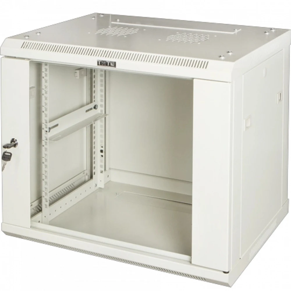 Шкаф телекоммуникационный настенный Lanmaster 4U 600x450, стекло/металл, серый, в сборе, TWT Pro TWT-CBWPG-4U-6x4-GY (TWT-CBWPG-4U-6X4-GY)