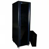 Шкаф коммутационный Lanmaster (TWT-CBB-32U-6X8-G1) напольный 32U 600x800мм пер.дв.стекл задн.дв.спл.стал.лист 2-хст. 2 бок.пан. 800кг черный IP20