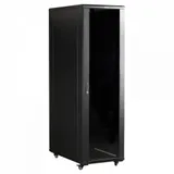 Шкаф 19" Business, 42U 600x1000, черный, передняя дв. перфорир., задняя дв. распашная перфорир.