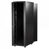 Шкаф 19" Business, 42U 600x1000, черный, передняя дв. перфорир., задняя дв. распашная перфорир.