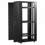 Шкаф 19" Business, 42U 600x1000, черный, передняя дв. перфорир., задняя дв. распашная перфорир.