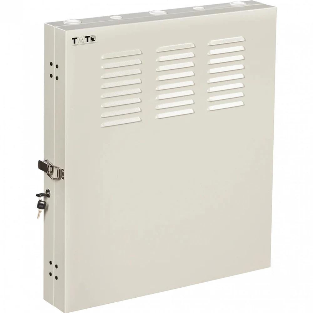 Шкаф коммутационный Lanmaster (TWT-CBVRT-2U-6X7-GY) настенный 2U 650x114мм пер.дв.стекл направл.под винты 68кг серый 19кг 741мм