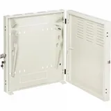 Шкаф коммутационный Lanmaster (TWT-CBVRT-2U-6X7-GY) настенный 2U 650x114мм пер.дв.стекл направл.под винты 68кг серый 19кг 741мм