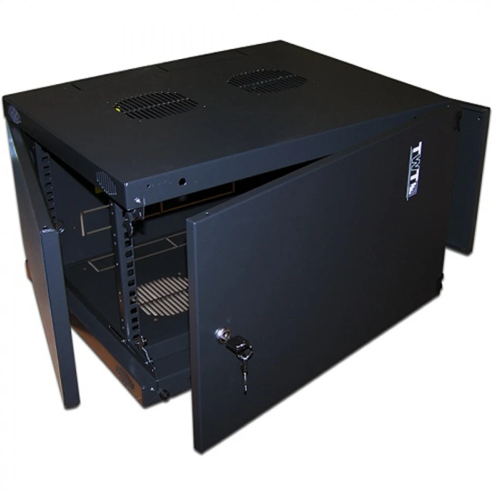 Шкаф коммутационный Lanmaster Next (TWT-CBWNM-18U-6X6-BK) настенный 18U 550x600мм пер.дв.металл 60кг черный 29.5кг 988мм IP20 сталь