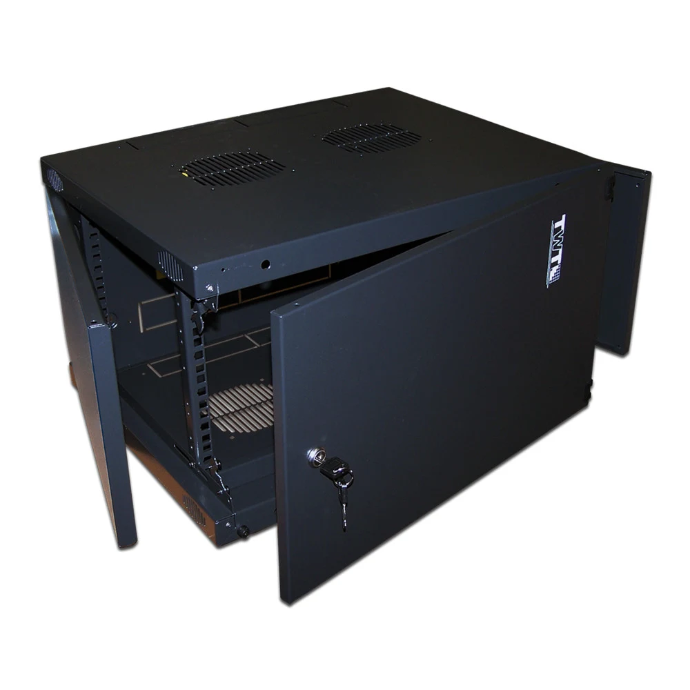 Шкаф настенный Next, 6U 550x450, металлическая дверь, черный TWT-CBWNM-6U-6×4-BK — Шкаф настенный Next, 6U 550×450, металлическая дверь, черный Шкаф настенный серии NEXT используется для размещения
