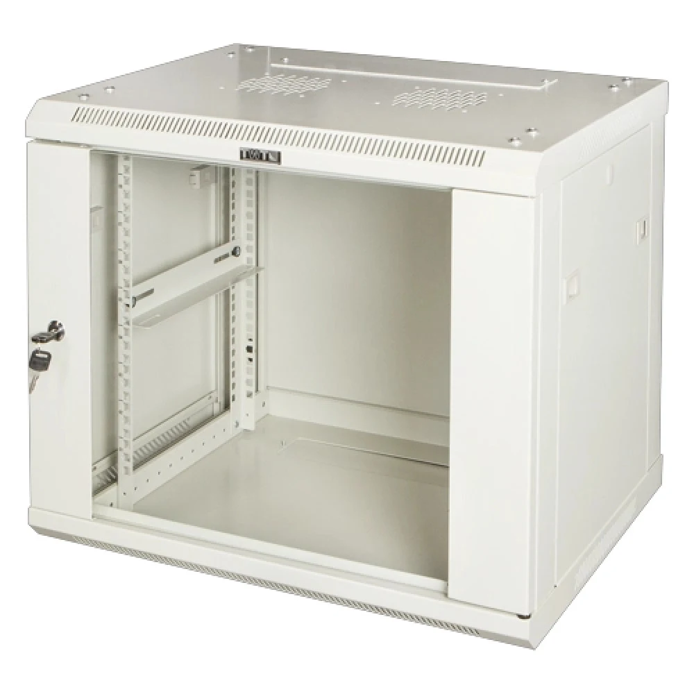 Шкаф коммутационный Lanmaster (TWT-CBWPG-6U-6X6-GY) настенный 6U 600x600мм пер.дв.стекл 60кг серый 500мм 368мм IP20 сталь