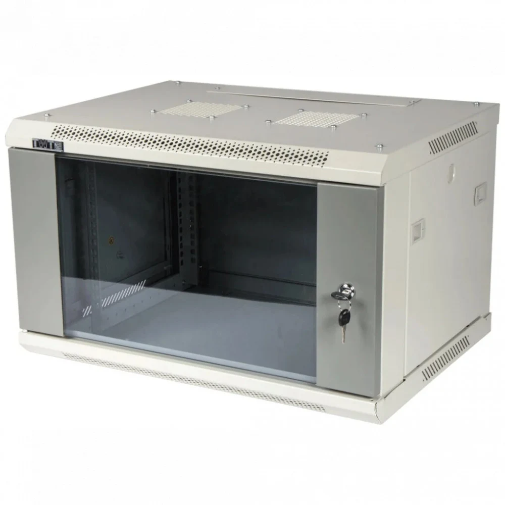Шкаф Шкаф настенный серии Pro, 6U 600x800, стеклянная дверь