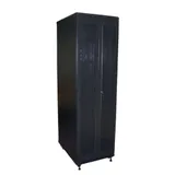 Шкаф 19" Business, 42U 600x800, черный, передняя дверь стекло, задняя дверь распашная металл